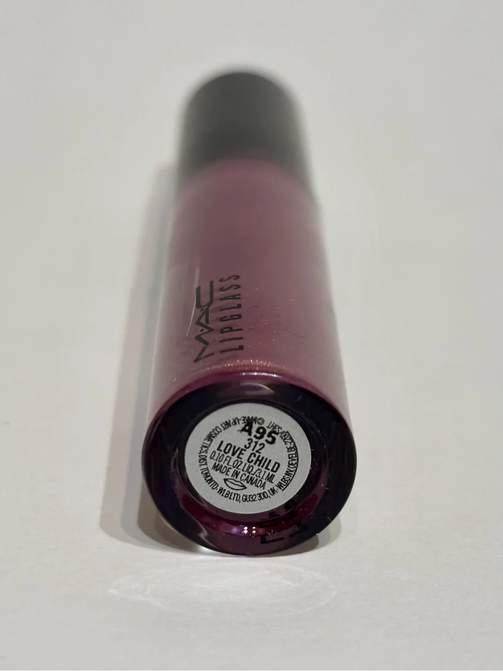 MAC Cosmetics Lipglass High Shine Lip Gloss Love Child 312 New in Box